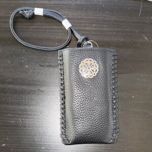 Brighton Black  Leather Pochette